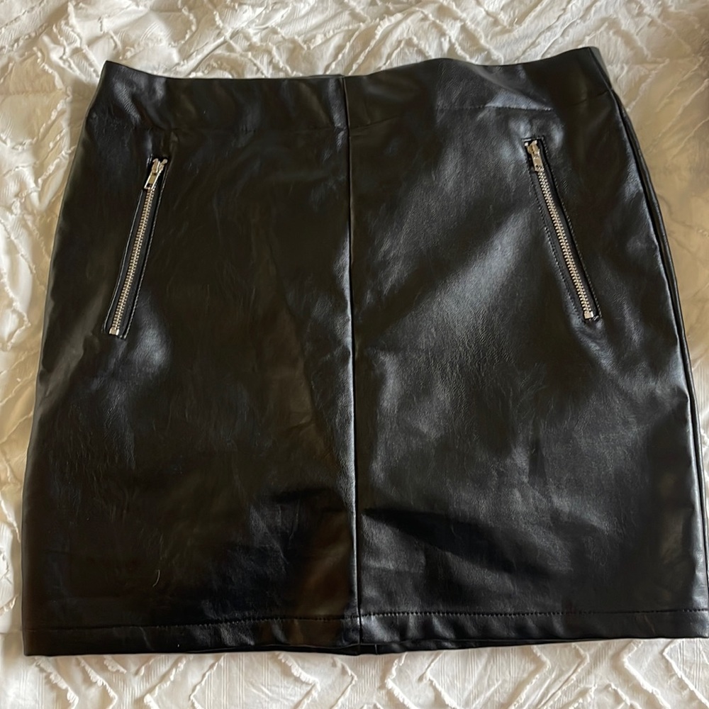 Boutique leather skirt